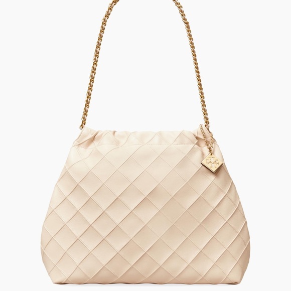 Tory Burch Fleming Soft Hobo Bag in New Cream - Picture 1 of 10